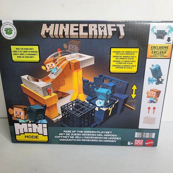 Minecraft Mini Mode Rise of the Warden Playset Steve & Warden Figures - NEW - Picture 2 of 4